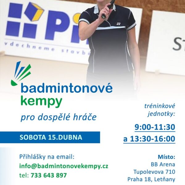 Dubnový badmintonový kemp
